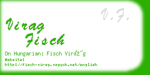 virag fisch business card